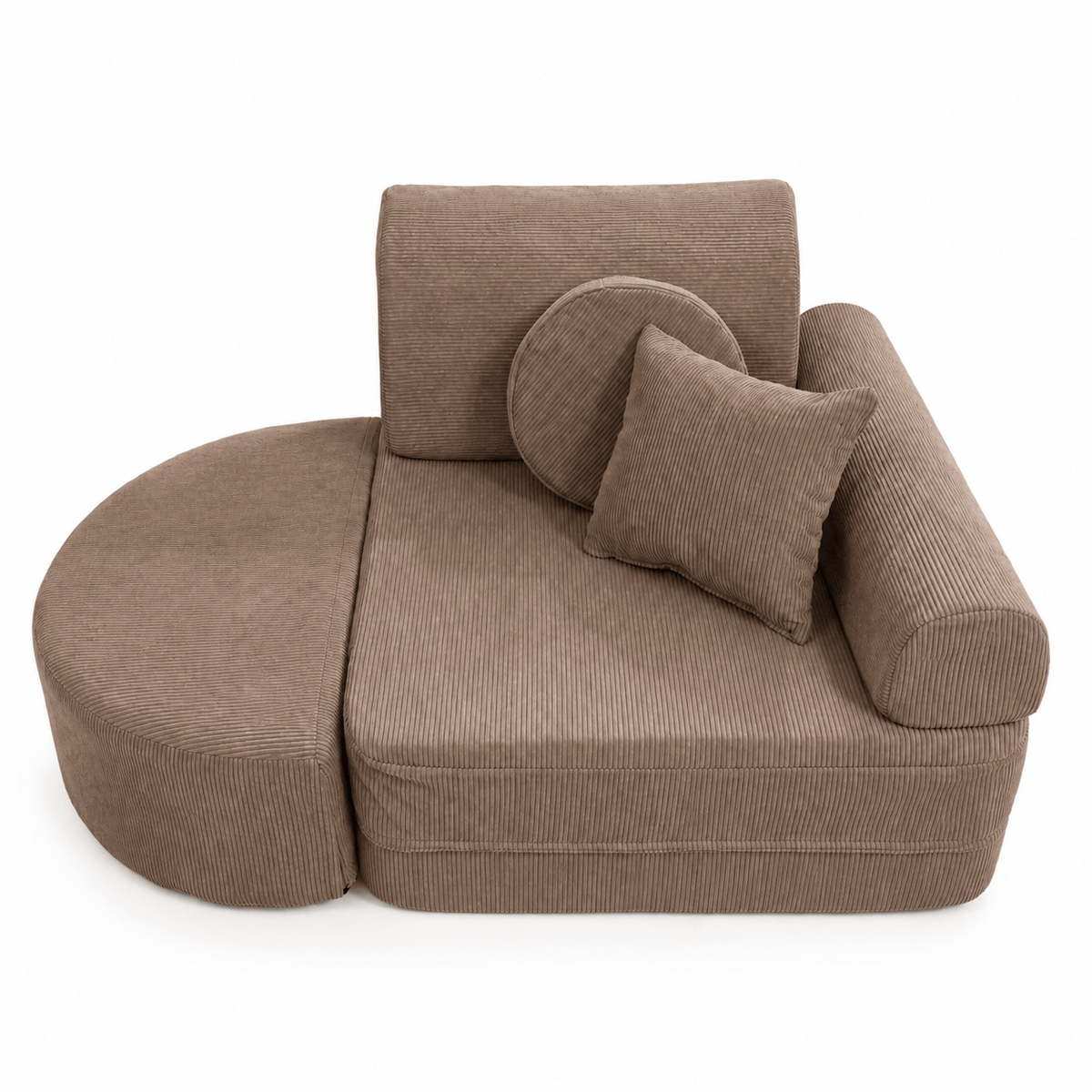 MeowBaby.de MeowBaby Kindersessel 3-in-1 Max Premium Cord - faltbare Kindercouch & Spielmatratze - Slim Cord Edition