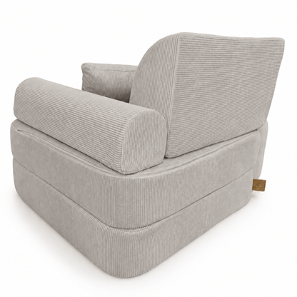 MeowBaby.de MeowBaby Kindersessel 3-in-1 Max Premium Cord - faltbare Kindercouch & Spielmatratze - Slim Cord Edition