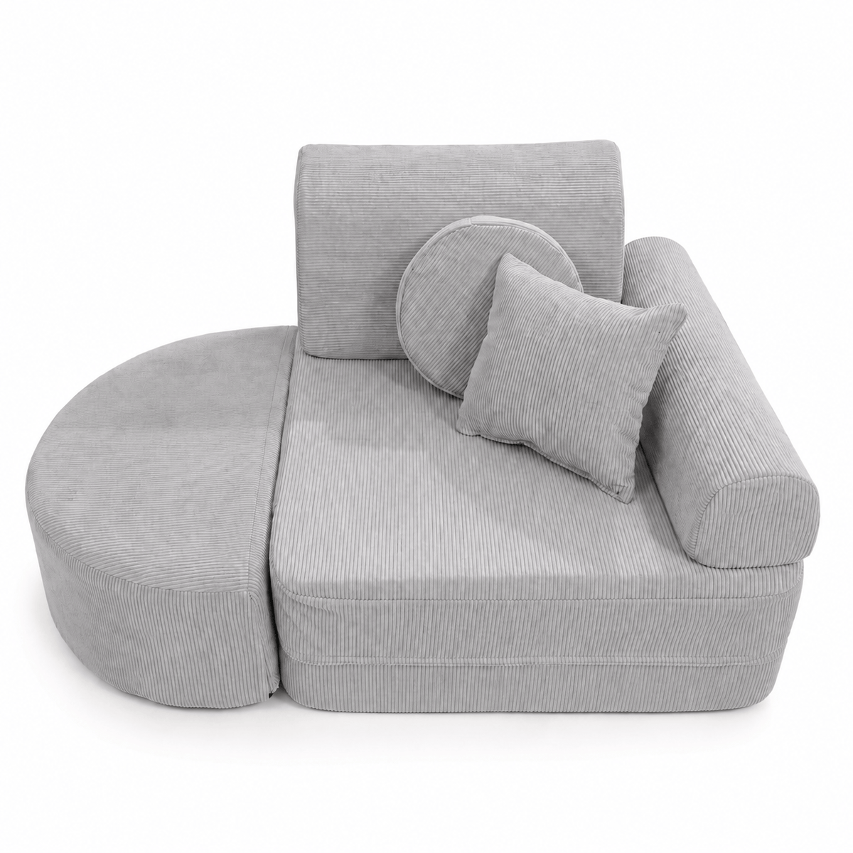 MeowBaby.de MeowBaby Kindersessel 3-in-1 Max Premium Cord - faltbare Kindercouch & Spielmatratze - Slim Cord Edition