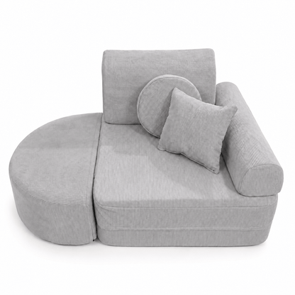MeowBaby.de MeowBaby Kindersessel 3-in-1 Max Premium Cord - faltbare Kindercouch & Spielmatratze - Slim Cord Edition