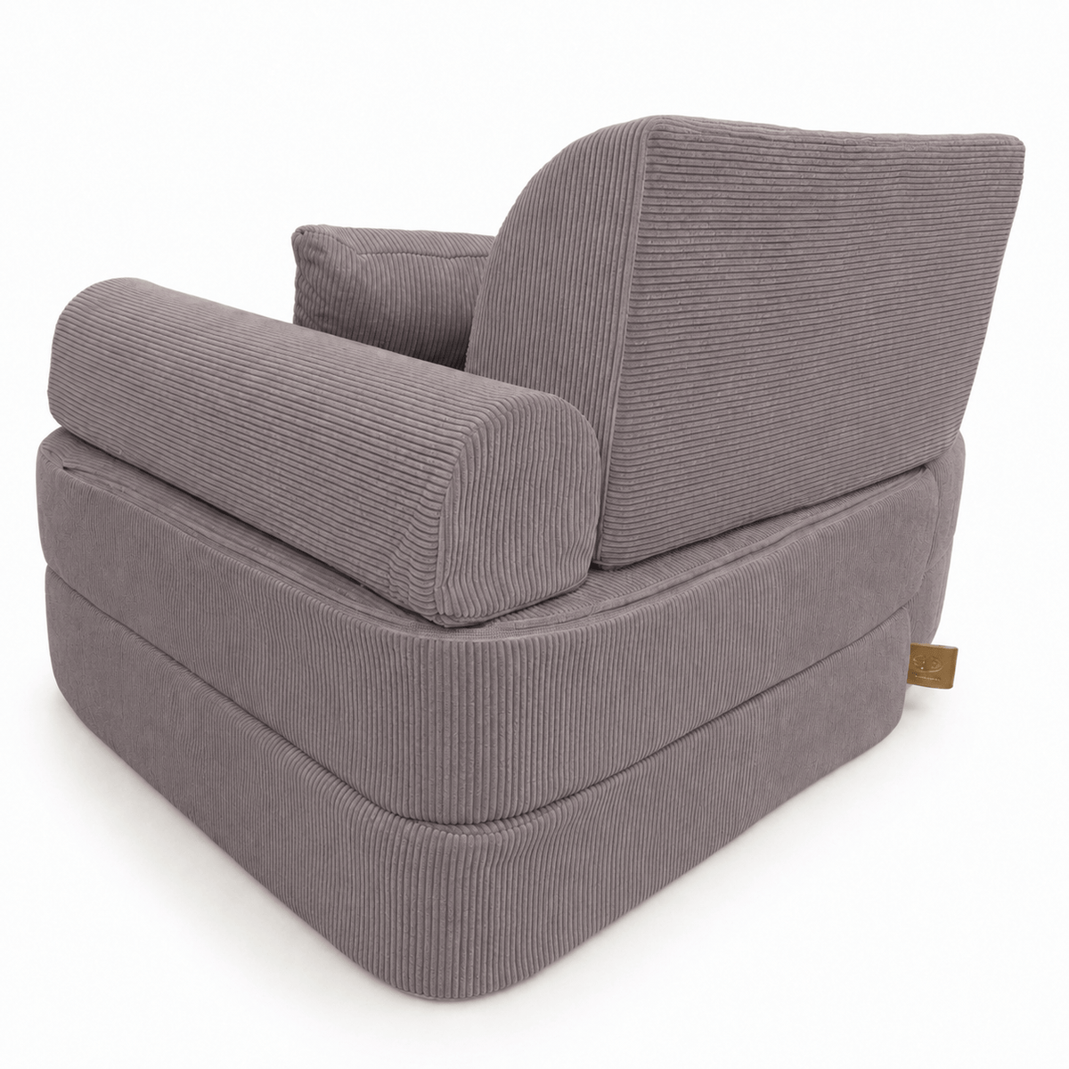 MeowBaby.de MeowBaby Kindersessel 3-in-1 Max Premium Cord - faltbare Kindercouch & Spielmatratze - Slim Cord Edition