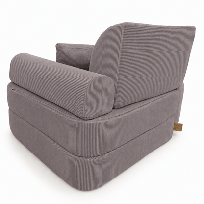 MeowBaby.de MeowBaby Kindersessel 3-in-1 Max Premium Cord - faltbare Kindercouch & Spielmatratze - Slim Cord Edition