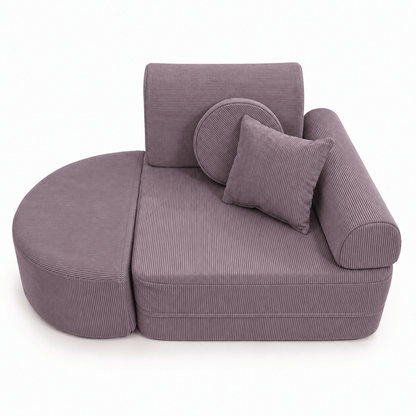 MeowBaby.de MeowBaby Kindersessel 3-in-1 Max Premium Cord - faltbare Kindercouch & Spielmatratze - Slim Cord Edition