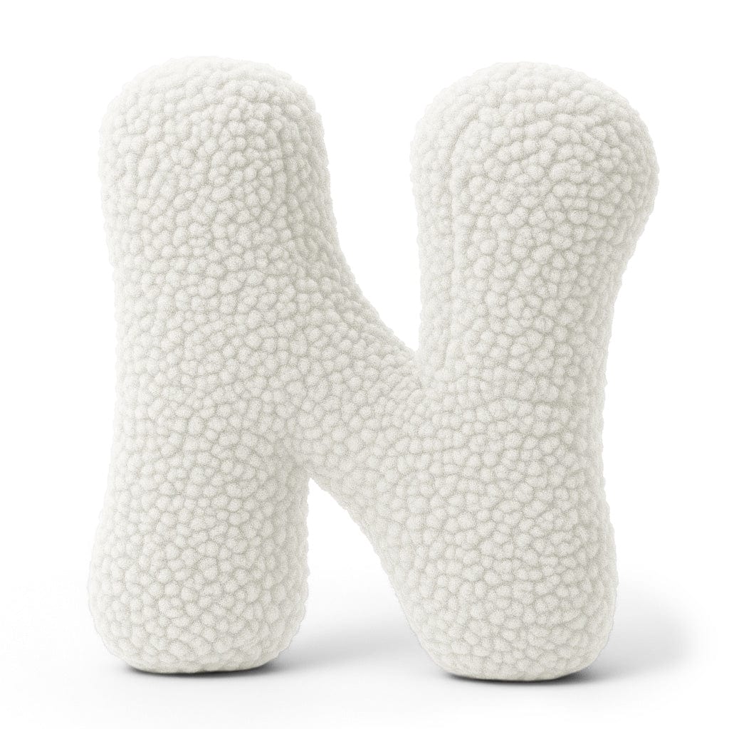 MeowBaby.de MeowBaby Buchstaben-Kissen Bearly - creme/weiß