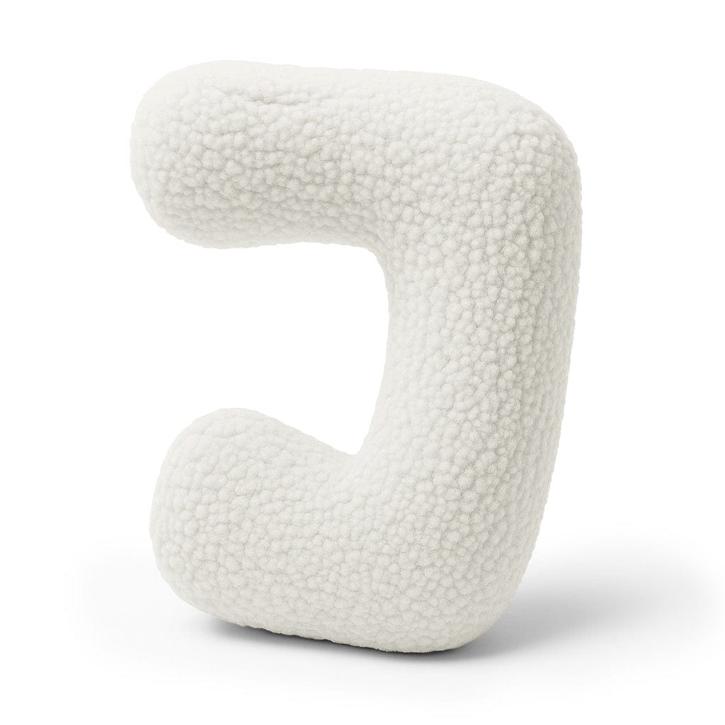 MeowBaby.de MeowBaby Buchstaben-Kissen Bearly - creme/weiß