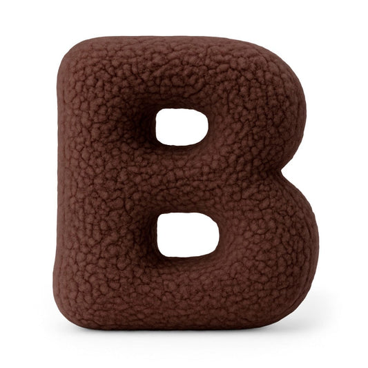 MeowBaby.de MeowBaby Buchstaben-Kissen Bearly - chocolate
