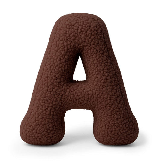 MeowBaby.de MeowBaby Buchstaben-Kissen Bearly - chocolate