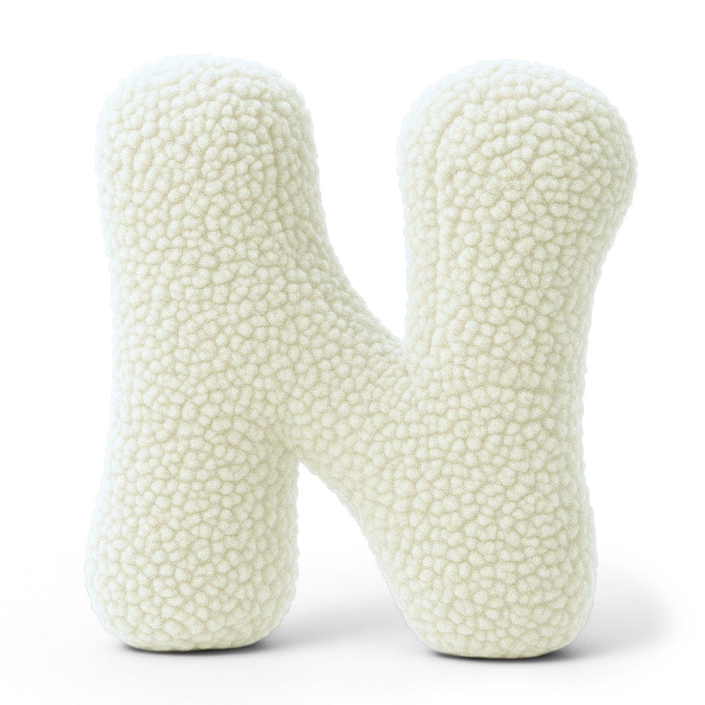 MeowBaby.de MeowBaby Buchstaben-Kissen Bearly - creme/beige