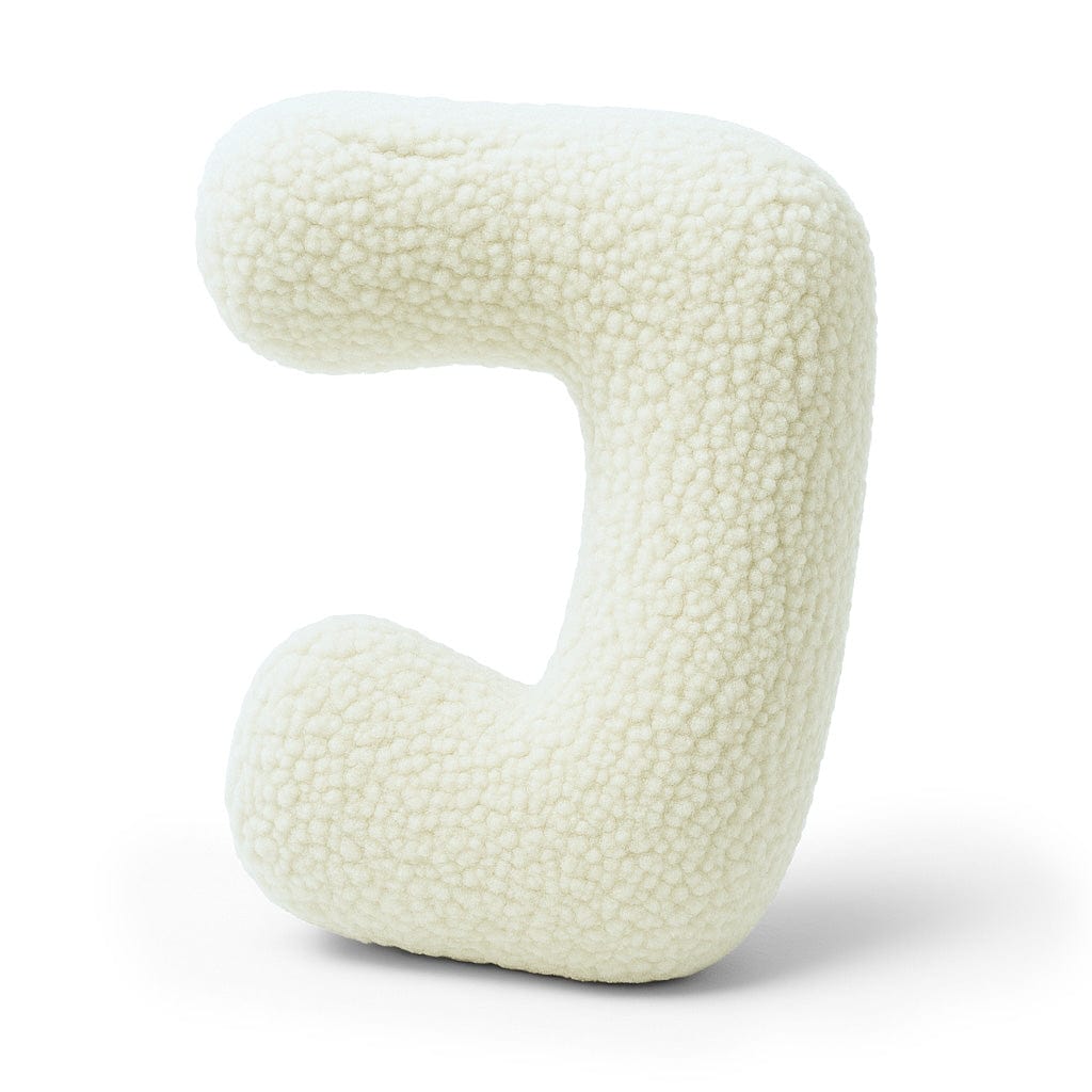 MeowBaby.de MeowBaby Buchstaben-Kissen Bearly - creme/beige