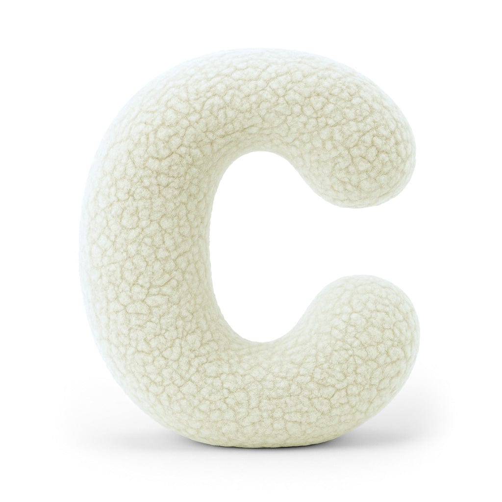 MeowBaby.de MeowBaby Buchstaben-Kissen Bearly - creme/beige