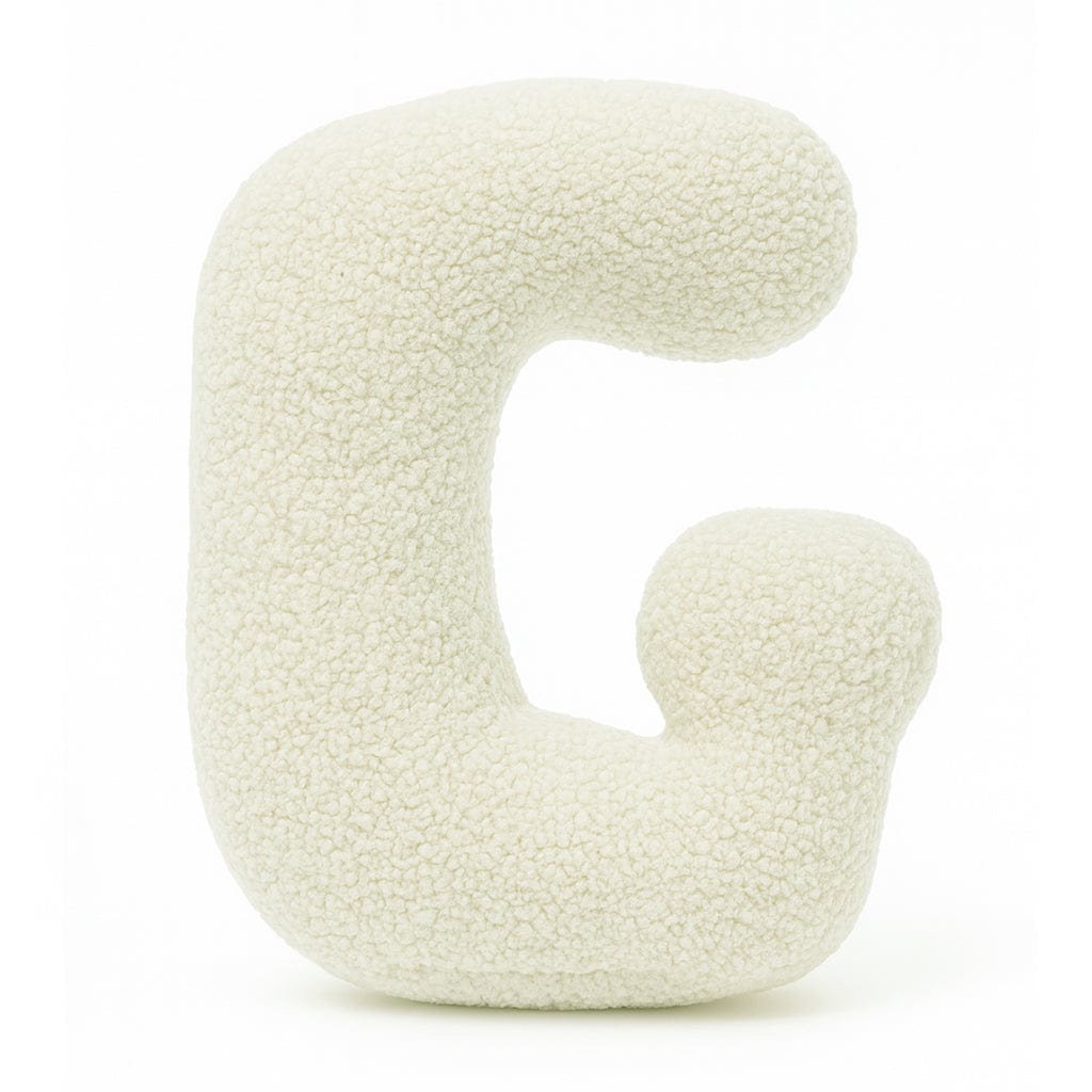 MeowBaby.de MeowBaby Buchstaben-Kissen Bearly - creme/beige