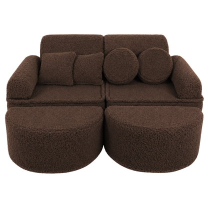 MeowBaby.de MeowBaby Spielsofa Mini Max Bearly Soft Teddy Edition