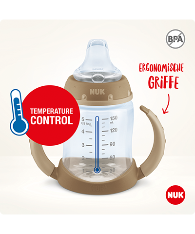 NUK Disney Winnie Puuh First Choice Trinklernflasche 150ml mit Temperature Control