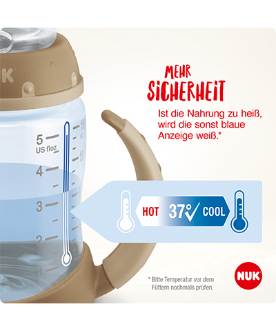 NUK Disney Winnie Puuh First Choice Trinklernflasche 150ml mit Temperature Control