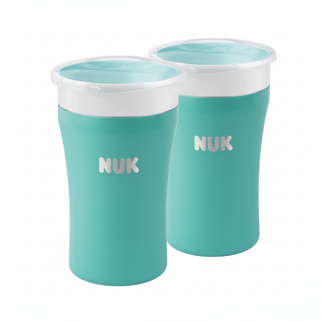 NUK Magic Cup Edelstahl 230ml 2er Set