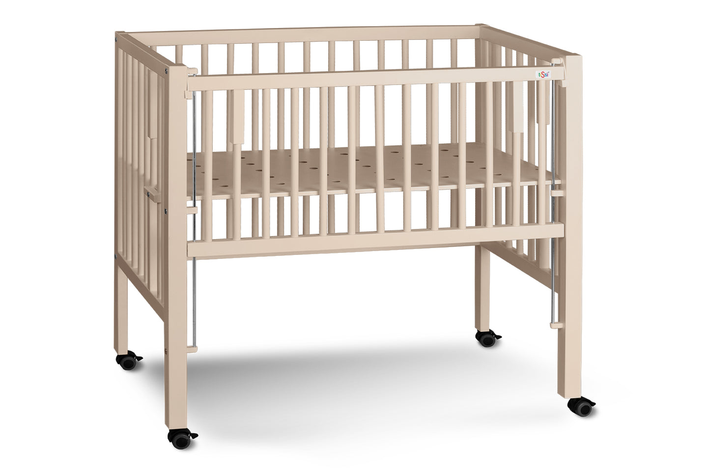 tiSsi Anstellbett MAXI | Babybett mit Rollen höhenverstellbar