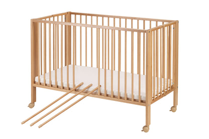 tiSsi® Kinderbett JORI faltbar Buche incl. faltbarer Matratze
